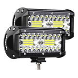 Par Barra Faro 40 Led 120w 7 Pulgadas Universal 4x4