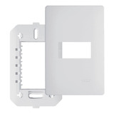 Placa 4x2 1 Modulo Horizontal Habitat Branco Fame 3633