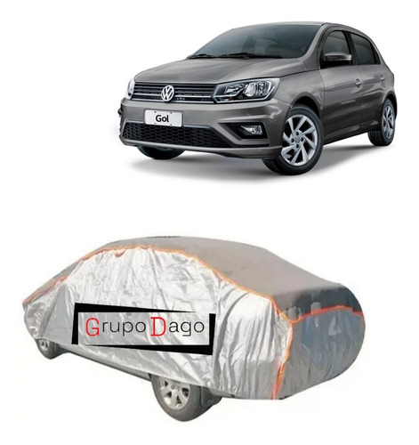 Para Vw Gol Funda Cubre Auto Antigranizo Acolchonado