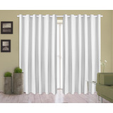 Cortina Corta Luz 2,50m X 2,20m 100% Blackout Pvc Branco