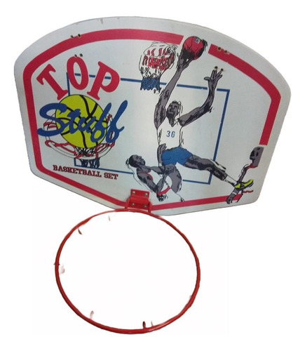 Tablero Con Aro De Basket Para Pered Juego Basquet 