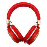 Fone De Ouvido Bluetooth S Fio Headphone Vermelho Anti-ruido