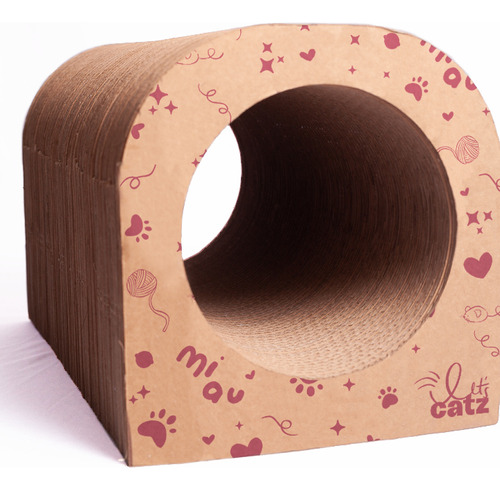 Arranhador Com Túnel Para Gatos Let's Catz