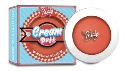 Rubor En Crema Natural Larga Duración Cream Puff  Rude