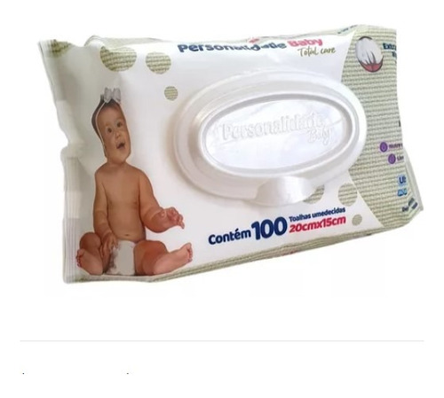 Kit Com 5 Lenços Umedecido Personalidade Baby Total Care 