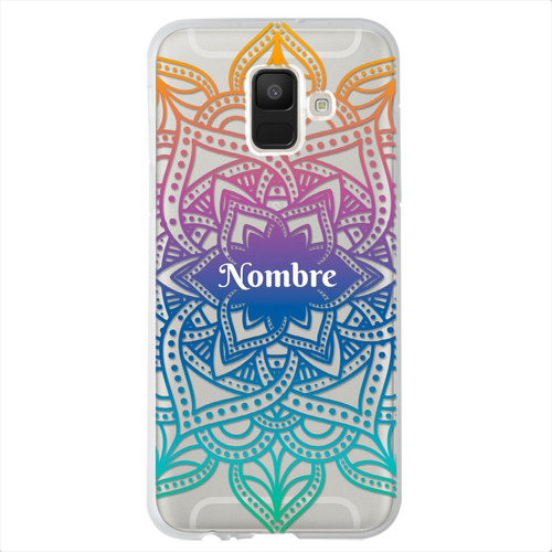 Funda Galaxy Mandalas Personalizada Con Tu Nombre