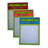 10 Placa De Oferta/promoção/grande/pvc/reutilizável/vm#
