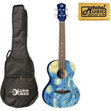 Luna Uke Str T Uke Starry Night Ukulele, Tenor With Gigb Eeb