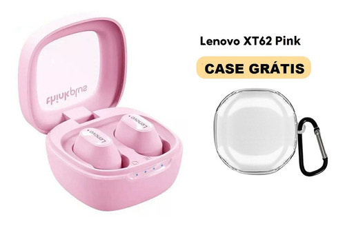 Fone Bluetooth 5.3 Lenovo Thinkplus Xt62 + Case Grátis