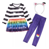 Conjunto De Disfraz Casa Gabby Dollhouse Fiesta Para Niñas