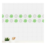 Vinilo Pared Adhesivo Decorativo Flores Dibujadas 160x56cm