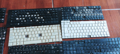 Teclados Notebook,retirada De Teclas,lote 14 Unidades