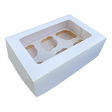 Box Visor Para 6 Cupcake X 10 Uni