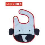 Babero Skip Hop® Zoo Elephant Ready, Color Azul, Talla 1