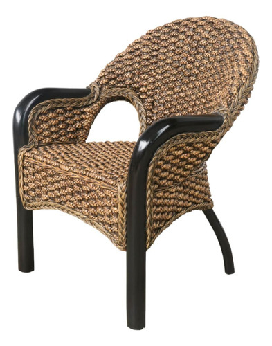 Sillón De Rattan Y Fibra Natural Paris - Origen Indonesia