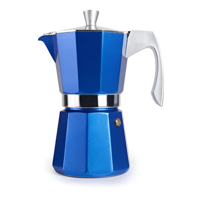 Cafetera Italiana Ibili Aluminio Azul 6 Tazas Fuego Directo | Envío gratis