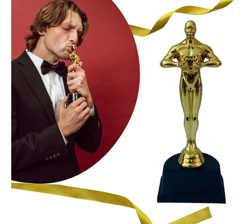 12 Estatuillas Trofeos Grandes Premios Oscars Hollywood 