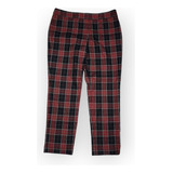 Pantalon Tommy Hilfiger Talla 12 De Mujer Color Negro/rojo 