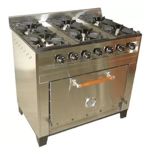 Cocina Industrial Eg 6 H 94 Cm Acero Inox Horno Pizzero