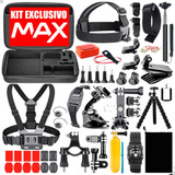 Kit Gopro Hero Max Black 4k Acessórios Maleta Compatível 