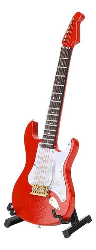 Guitar Crafts Miniatura Modelo Eléctrico Rojo Musical
