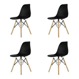 Set De 4 Sillas Eames Para Restaurante