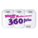 Rollo De Cocina New Pel 120 Paños Blanco Premium X3 Rollos