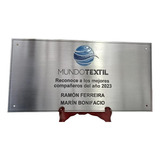 Cartel Placas  Acero Inoxidable Industrias Empresas 