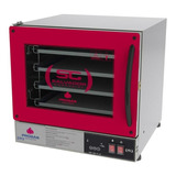 Forno Turbo Elétrico Prp004 Plus Vermelho Progas Digital 220