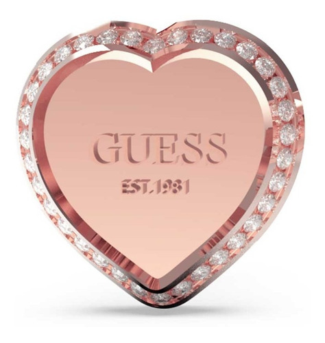 Aretes Para Mujer Guess Fine Heart Oro Rosa Envío Gratis