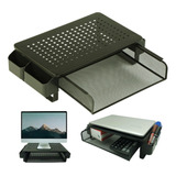 Base Soporte Metálico Monitor Pc Notebook Cajón Organizador 
