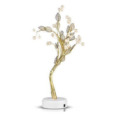 Árbol Artificial De 36 Hojas Doradas Para Decoración Del Hog