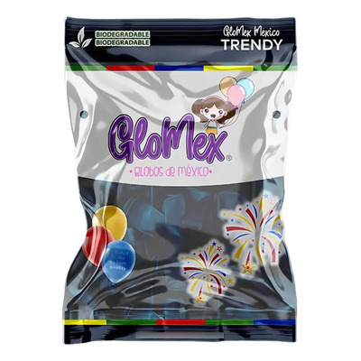 100 Globos Latex 12 Glomex Elige Color Kiwiglobos Color Azul Oceano Trendy Liso | MercadoLibre