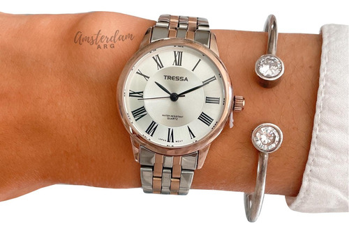 Reloj Tressa Dama  Modelo Metz/g  Combinado  Amsterdamarg