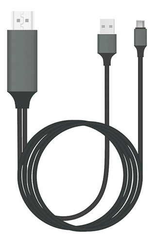 Cable Adaptador Compatible Con Tipo C A Hdmi, Color Negro