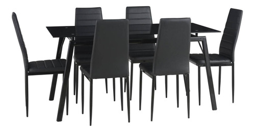 Juego De Comedor Homey Loft 6 Puestos 160x78x78cm