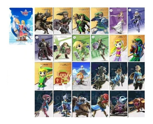 Amiibo Zelda Botw Link's Awakening Wind Amiibo Card Kit 36 