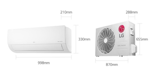 Aire Acond.marca LG 24000 Btus Minisplit Dual Inverter