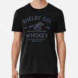 Remera Etiqueta De Whisky De Shelby Co. Algodon Premium