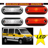 Kit 4 Lanterna Vigia Delimitadora Teto Topo Van Escolar 12v