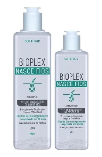 Kit Bioplex Nasce Fios Shampoo 300ml + Condicionador 200ml