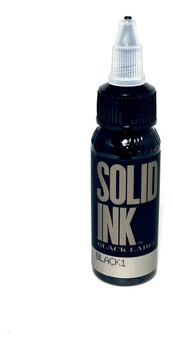 Tinta Solid Ink Black1 X 1oz Tattoo Tatuaje Usa