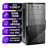 Computador Pc Cpu Core I7, 16gb Ram, Sdd 480gb 