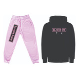 Conjuntos Sudadera Black Pink Kpop Logos Jogger+hoodie 