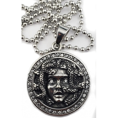 Dije Medusa Acero Inoxidable Hombre Mujer Calavera