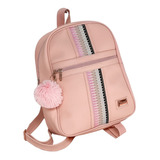 Morral Dama Bolso Mujer Fashion Pompon Cartera Maletin