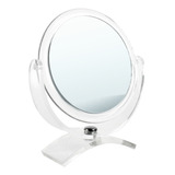 Espejo Para Maquillaje De Acrílico Con Pie 3x 15cm E2541