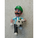 Figura Juguete Luigi Nintendo Jugador Fútbol Argentina