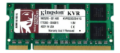 Memória Ram Valueram  1gb 1 Kingston Kvr533d2s4/1g