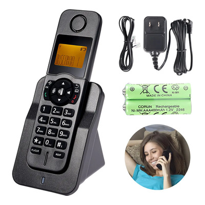Teléfono Inalámbrico Buenicoo LCD Negro 1.8\u002F1.9GHz Con Identificación de Llamadas | Envío gratis
